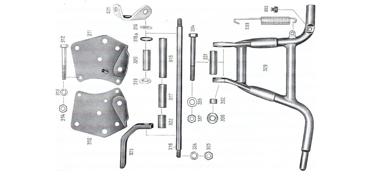 Vorderer Motorträger, Ständer