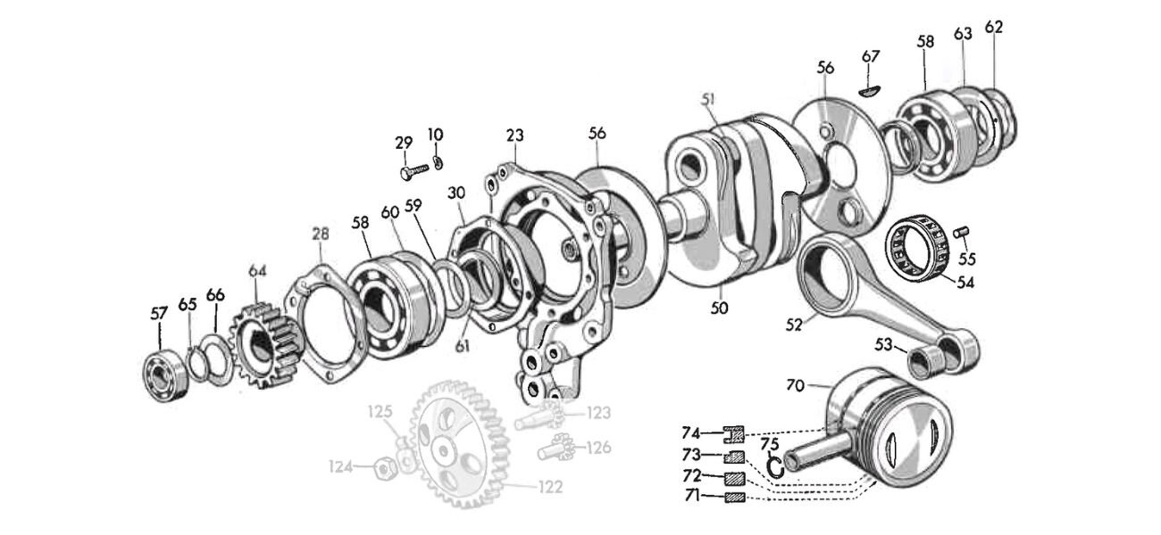 Motor - Kurbeltrieb, Kolben