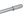 Luftpumpe 38 cm - silber