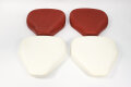 Satteldecke, Sitzgummi Set für MZ TS 250/1 - rot, komplett mit Schaumstoff