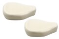 Satteldecke, Sitzgummi Paar für MZ ETZ 250 NVA - beige