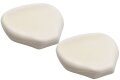 Satteldecke, Sitzgummi Paar f&uuml;r MZ ETZ 250 NVA - beige