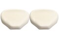 Satteldecke, Sitzgummi Paar f&uuml;r MZ ETZ 250 NVA - beige