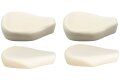 Satteldecke, Sitzgummi Set für MZ ES 250 - beige, mit Schaumstoff