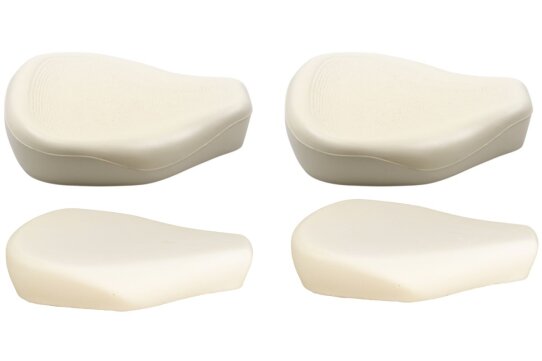 Satteldecke, Sitzgummi Set für MZ ES 300 - beige, mit Schaumstoff