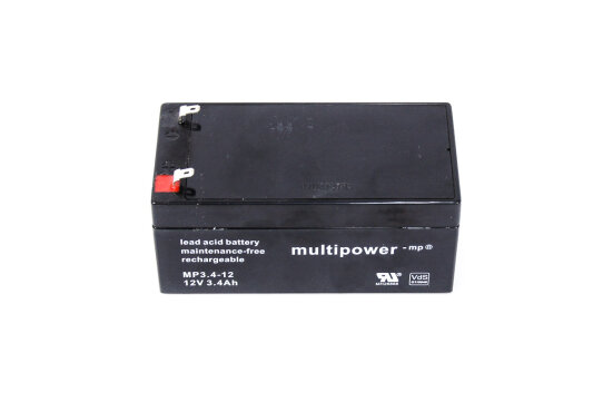 Batterie 12V - 3,4 Ah Gelbatterie für EMW R35
