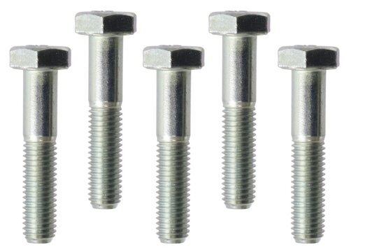 5 x Schraube M6x50 Sechskant DIN 931