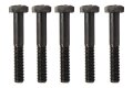 5 x Schraube M6x45 Sechskant DIN 931 - schwarz