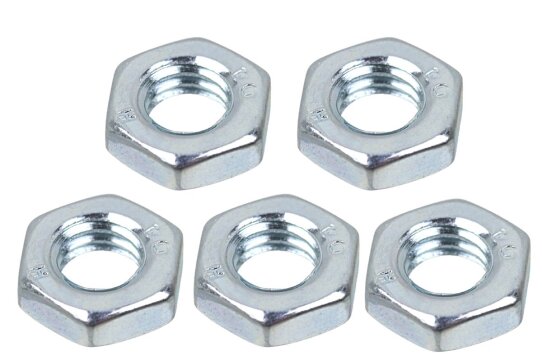 5 x Sechskantmutter BM 6 DIN 439, verzinkt