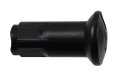 Speichennippel (WWS - Kleeblatt) M5 mit Ansatzbund - Schwarz-Chrom