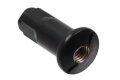 Speichennippel (WWS - Kleeblatt) M5 mit Ansatzbund - Schwarz-Chrom