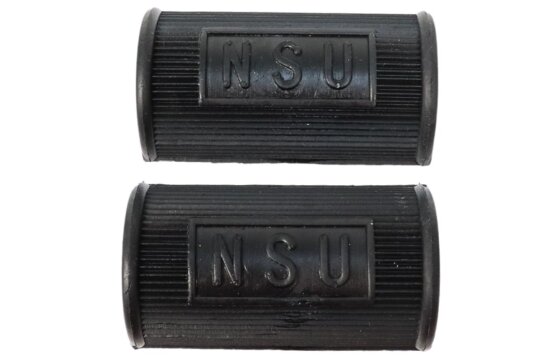 Fußrastengummis für NSU - halbrunde Form