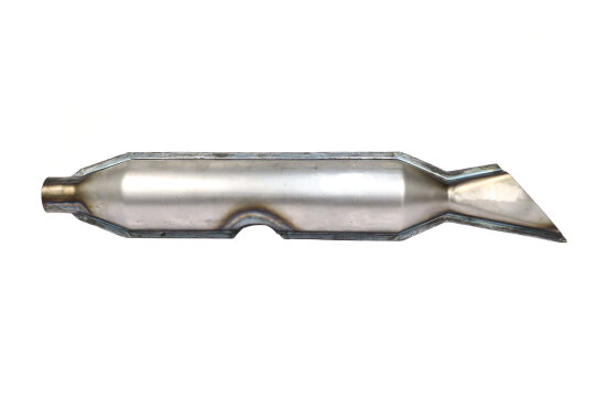 Auspufftopf für BMW R3, R4, R35 (Vorkrieg) - blank