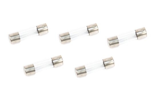 5 x Glassicherung 2,5 Ampere (20x5 mm)