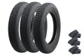 Reifensatz HEIDENAU für Zündapp Bella R150, R200 - mit Ersatzrad - 3.50 x 12