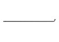 Speiche (WWS - Kleeblatt) M 3,5 x 215 mm - BW110&deg; - HL11,0 - Schwarz-Chrom