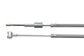 Bremsbowdenzug f&uuml;r Z&uuml;ndapp Bella R154, R203, 204, 175 / 200 - grau, mit H&uuml;lse