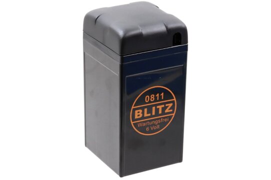 Batterie 6V - 12Ah - Vliesbatterie 0811, mit Deckel