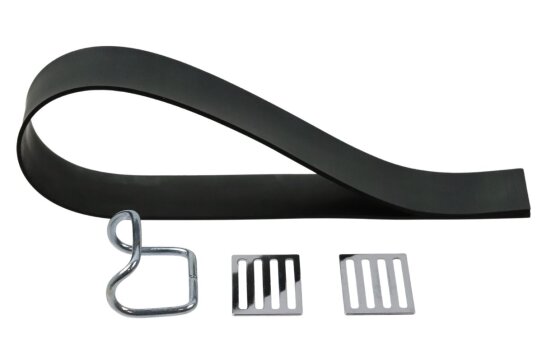 Spannband zum Gepäckträger für SIMSON SR2, SR2E, SR4, KR50, KR51, S50, S51 - schwarz