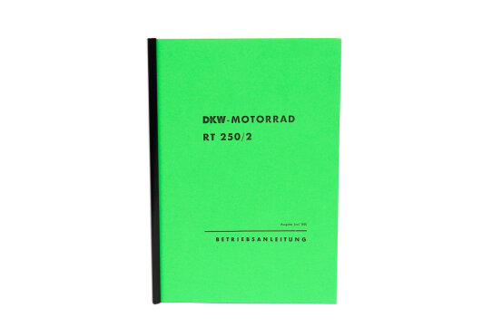 Betriebsanleitung DKW Motorrad RT 250/2