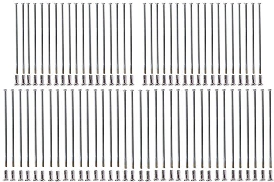 Speichensatz (WWS - Kleeblatt) komplett für MZ ETZ 125, 150, 251, 301 - Scheibenbremse / Original-Felgen