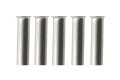 5x Aderendhülse, unisoliert - blank - 2,5 mm²