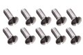 10x Linsensenkkopfschraube M3x8 DIN 964 - verchromt