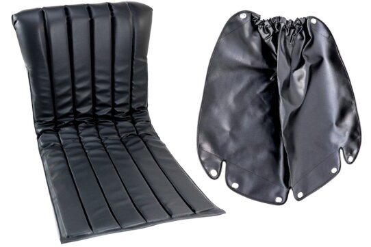 Sitz und Spritzdecke für Seitenwagen STOYE Super-Elastik - schwarz