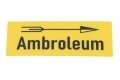 Aufkleber "Ambroleum" für Zündapp BELLA zum hinteren Motorträger