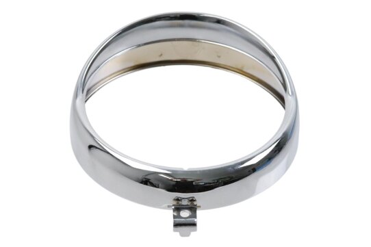 Lampenring mit Blende für Scheinwerfer Typ HELLA 130 mm - verchromt