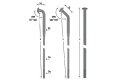 Speichensatz (WWS - Kleeblatt) f&uuml;r BMW R25/3, R26, R27 - Edelstahl - f&uuml;r 1 Rad