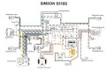 Kabelbaum komplett f&uuml;r SIMSON S51/B2 6V - Elektronikz&uuml;ndung, mit Schaltplan