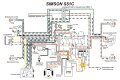 Kabelbaum komplett f&uuml;r SIMSON S51/C (Comfort) 6V - Elektronikz&uuml;ndung, mit Schaltplan