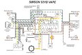 Kabelbaum f&uuml;r SIMSON S51/B 12V mit VAPE-Z&uuml;ndung, inkl. Schaltplan