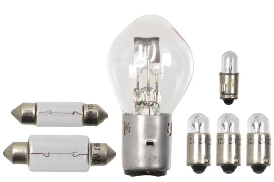 Glühbirnen für BMW R51/3, R67, R67/2, R67/3 - 12V (Lampenset, Glühbirnensatz)