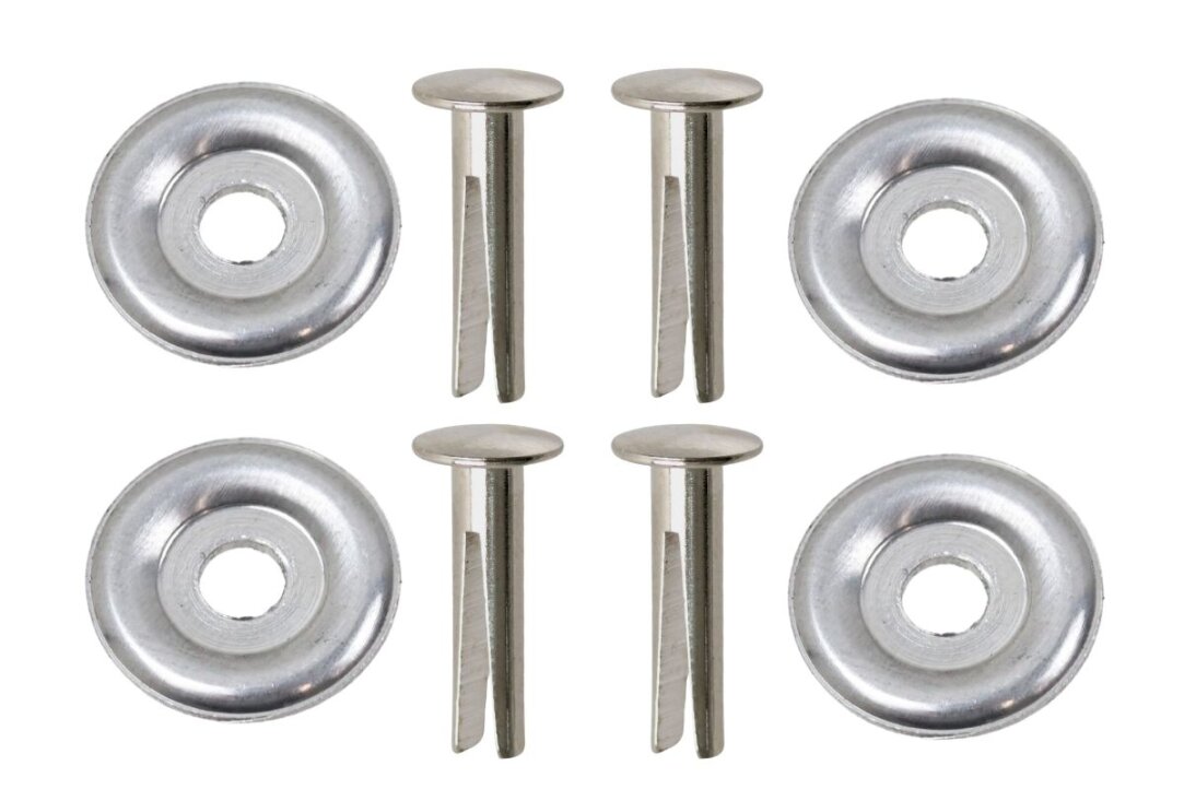 Spaltnieten mit Stoßplatten (Originalform) für SIMSON SR1, SR2, SR 2E ...