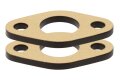 Isolierflansche zum Vergaser f&uuml;r BMW R50, R50/2, R60, R60/2 - Paar - &Oslash; 24 mm