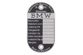 Typenschild für BMW R25, R25/2, R25/3, R26, R27 - blanko