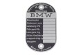 Typenschild für BMW R50, R50/2, R60, R60/2, R69, R69 S - blanko