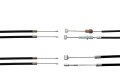 Bowdenzug-Satz für BMW R51/3, R67/2, R67/3, R68 - mit Duplexbremse - schwarz