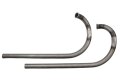 Krümmer (Paar) für Zündapp DB 200 - bis Bj. 1936 - blank