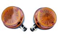 Blinker, Blinkleuchten f&uuml;r MZ ETS, TS, ETZ 125, 150, 250, 251 - vorn &amp; hinten, rund