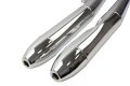 Auspuff, Schalld&auml;mpfer-Satz f&uuml;r BMW R60/6, R75/6, R90/6, R90S - Zigarrenform, verchromt
