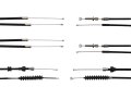 Bowdenzug-Satz für BMW R60/6 - Standardlenker, flach