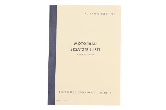 Ersatzteil-Liste, Ersatzteilkatalog für BMW R25, R25/2, R25/3