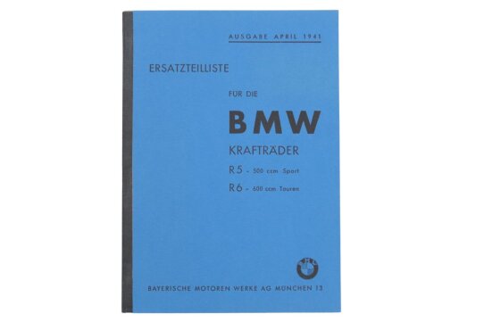 Ersatzteil-Liste, Ersatzteilkatalog für BMW R5, BMW R6