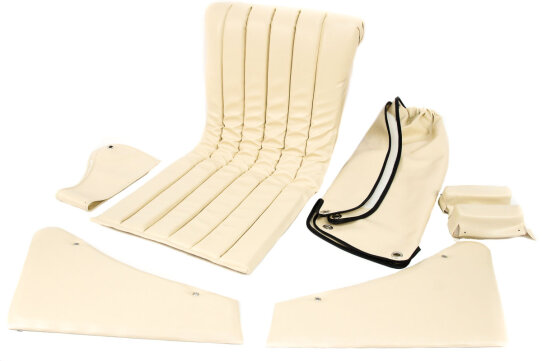 Sitz, Verkleidung, Spritzdecke für Seitenwagen STOYE Super-Elastik - beige
