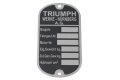 Typenschild für Triumph (TWN)