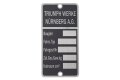 Typenschild für Triumph (TWN) - längs