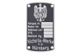 Typenschild mit Adler f&uuml;r VICTORIA Motorrad